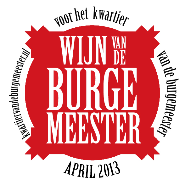 Etiket Wijn van de Burgemeester